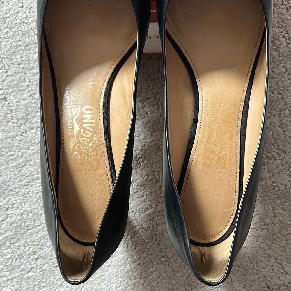 MIMI' 70 Nero Lamb Heels - Picture 8 of 9